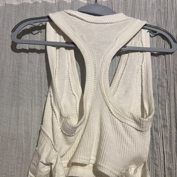 Free People White Linen Wrap-Around Tank - Picture 5 of 6